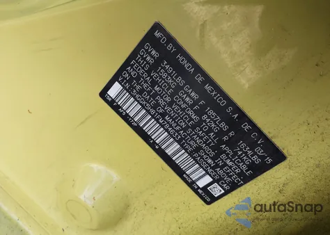 2015 Honda Fit Ex/Ex-L from USA, damaged, VIN 3HGGK5H81FM784633